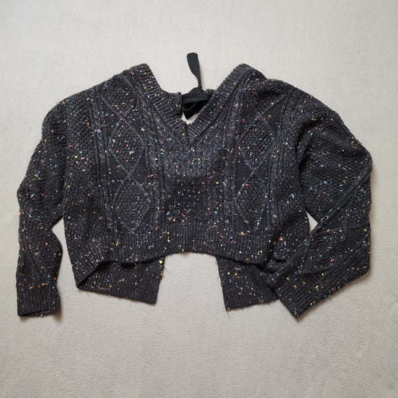 John + Jenn L Speckled Tie Back Sweater - Picture 2 of 13